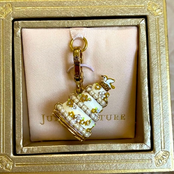 Juicy Couture WEDDING CAKE Charm Pearls Dove BRIDAL ANNIVERSARY - Picture 3 of 8